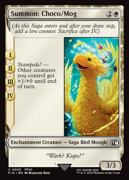 Summon: Choco/Mog - 35 (Normal) Near Mint_Non-Foil