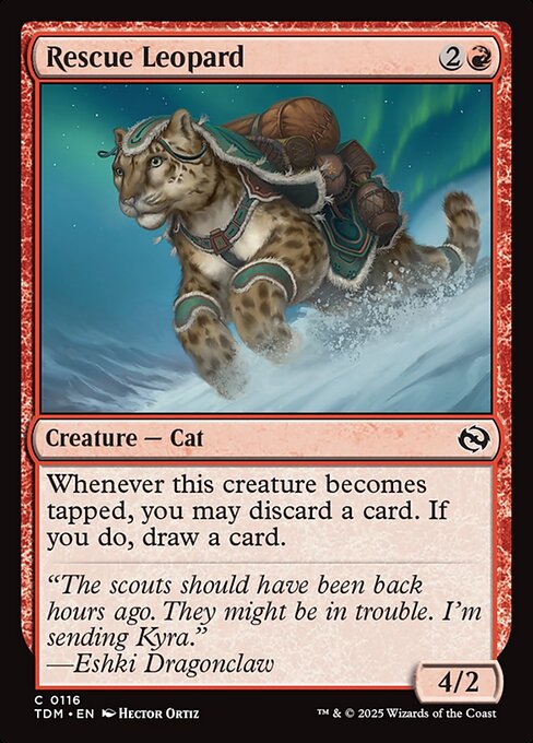 Rescue Leopard - 116 (Normal) Near Mint_Non-Foil