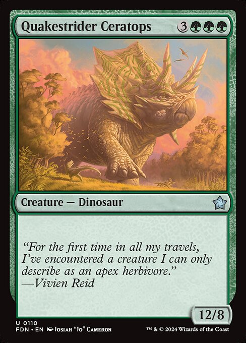 Quakestrider Ceratops (Non Foil) near_mint