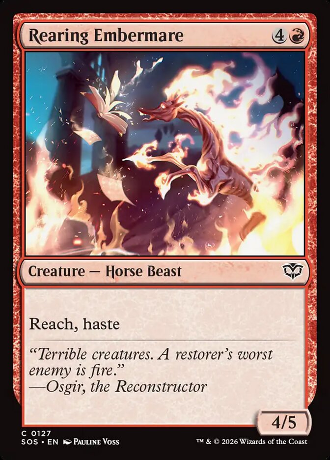 Rearing Embermare - 127 (Foil)