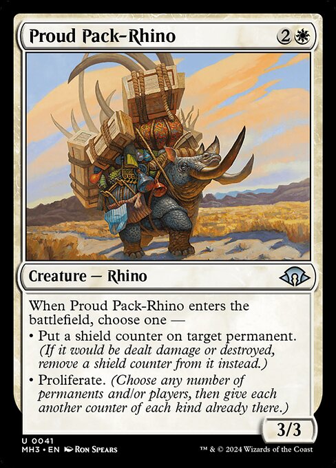 Proud Pack-Rhino - 41 (Normal) Near Mint_Non-Foil