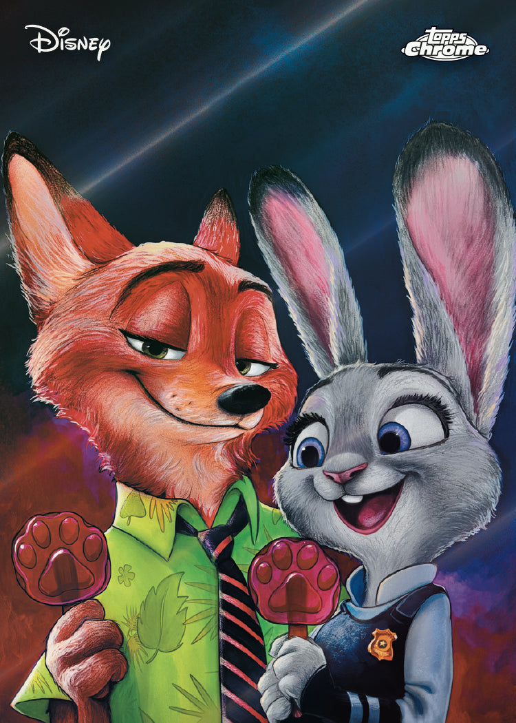 2026 Topps Chrome Disney Zootopia card preview