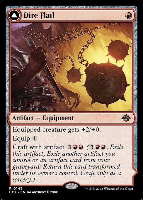 Dire Flail // Dire Blunderbuss LCI #145 Non-Foil