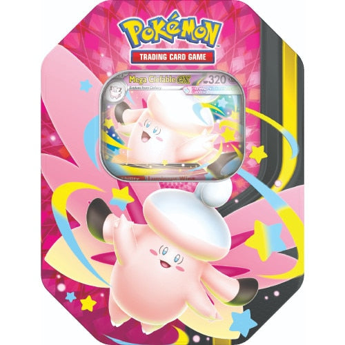Pokémon TCG Mega Moonlit Mega Clefable ex Tin