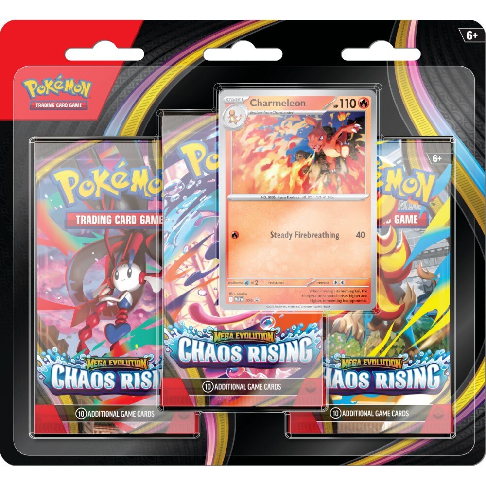Pokémon TCG: Mega Evolution—Chaos Rising: 3-pack Blister
