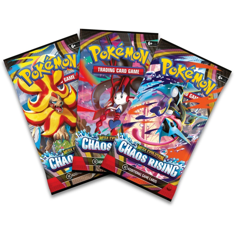 Pokémon TCG: Mega Evolution—Chaos Rising: 3-pack Blister