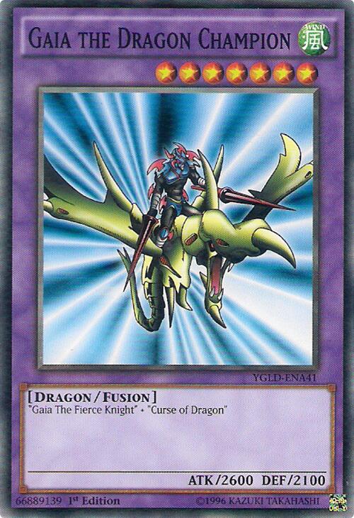 Gaia the Dragon Champion - YGLD-ENA41