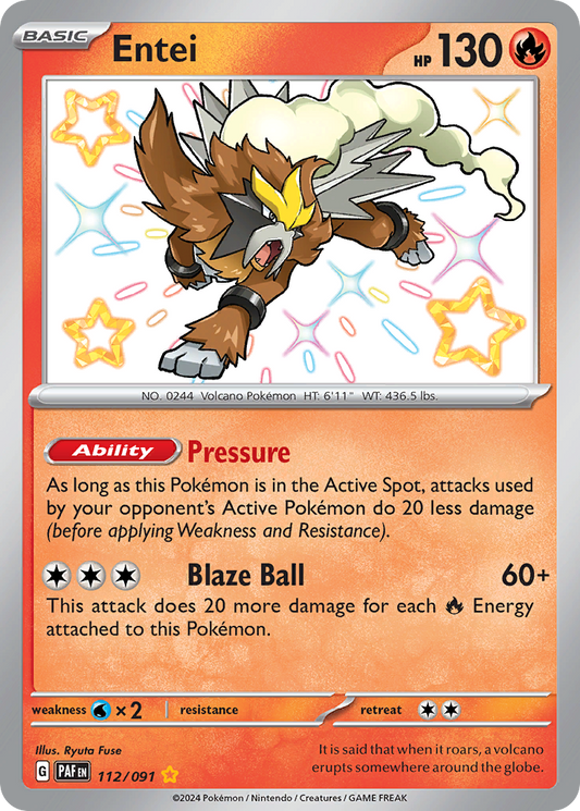 Entei - 112/091 (Foil) Near Mint_Foil