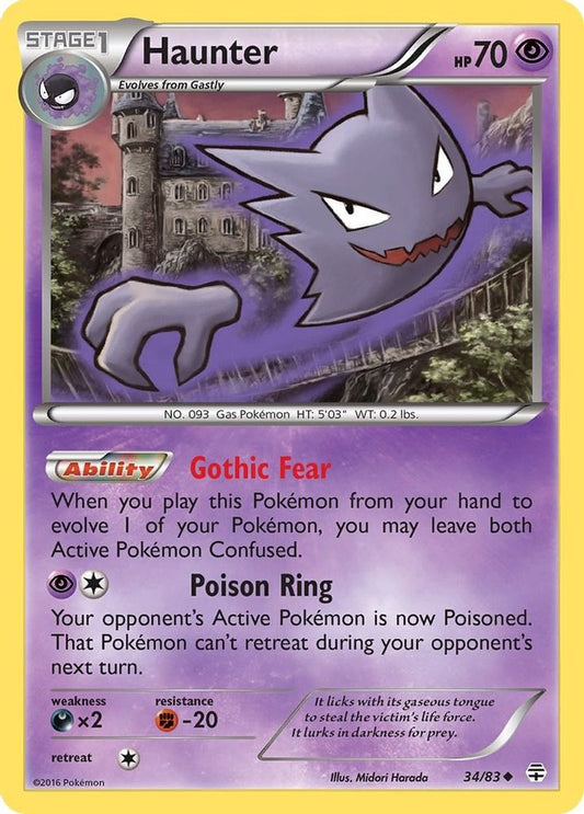 Haunter - 34/83 (Reverse Holo)