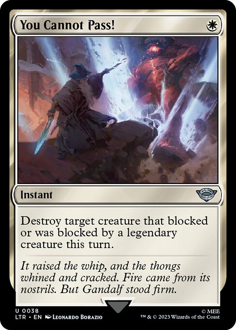 You Cannot Pass! - 38 (Normal) Near Mint_Non-Foil