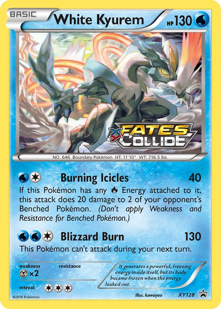 White Kyurem (Prerelease) - XY128 (Holo)