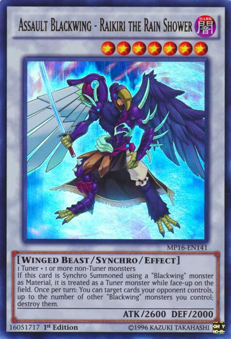 Assault Blackwing - Raikiri the Rain Shower - MP16-EN141 (Foil)