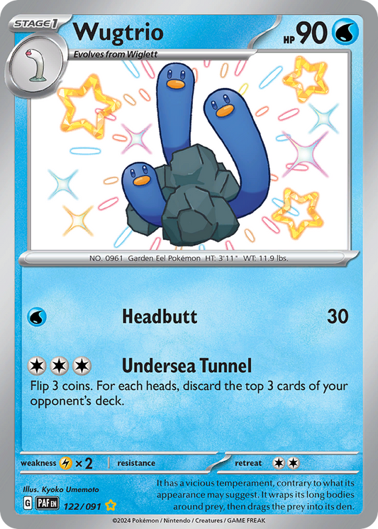 Wugtrio - 122/091 (Foil) Near Mint_Foil