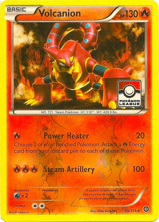 Volcanion - 25/114 (Pokemon League) - 025/114 (Reverse Holo)