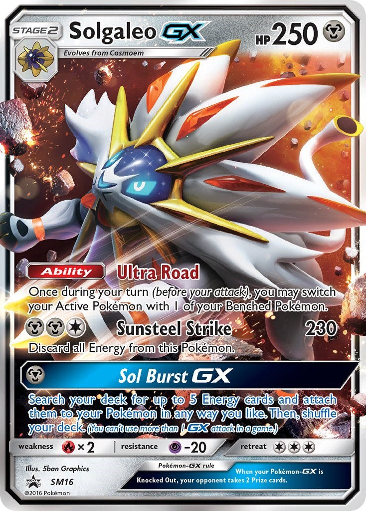 Solgaleo GX - SM16 - SM16 (Holo)