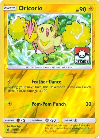 Oricorio - 46/145 (Pokemon League) - 046/145 (Reverse Holo)