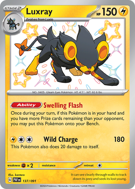 Luxray - 137/091 (Foil) Near Mint_Foil
