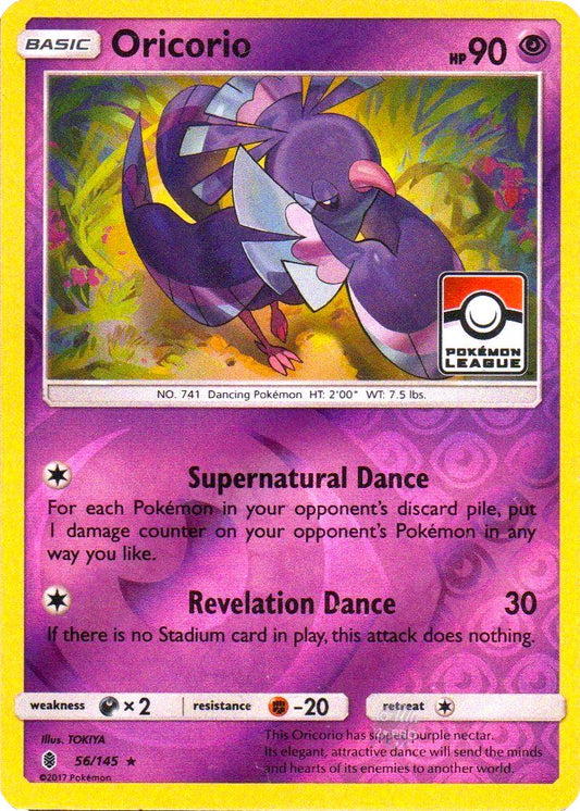 Oricorio - 56/145 (Pokemon League) - 056/145 (Reverse Holo)