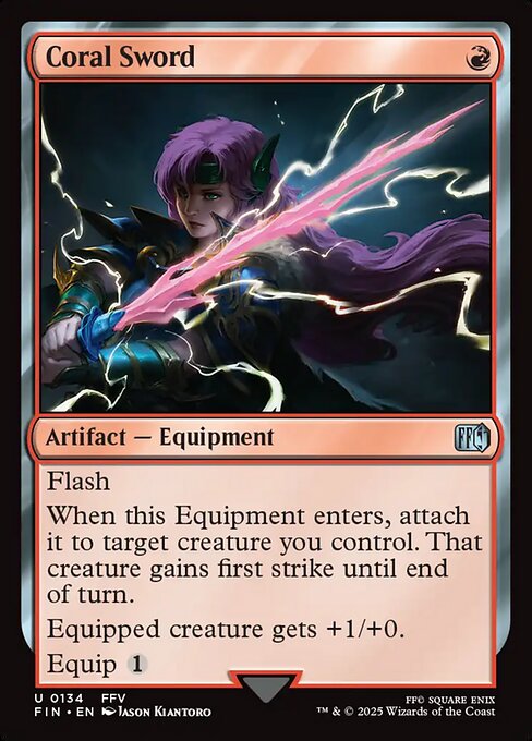 Coral Sword - 134 (Normal) Near Mint_Non-Foil