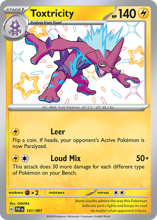 Toxtricity - 141/091 (Foil) Near Mint_Foil