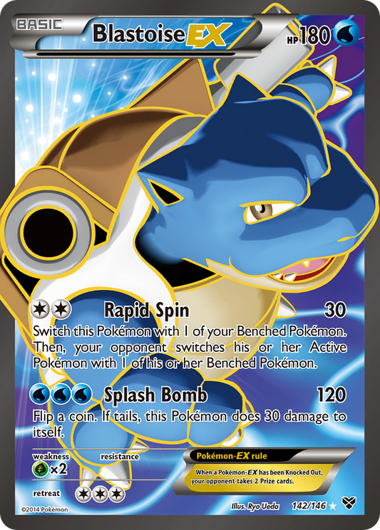 Blastoise EX (142 Full Art) - 142 (Foil) Near Mint_Foil