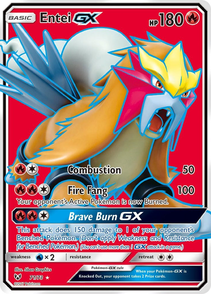 Entei GX (Full Art) - 71/73 (Holo)