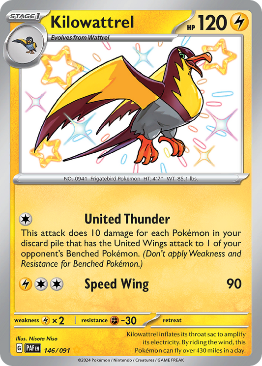 Kilowattrel - 146/091 (Foil) Near Mint_Foil