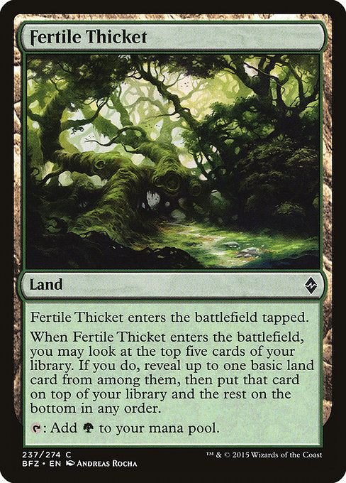 Fertile Thicket - 237 (Normal) Near Mint_Non-Foil