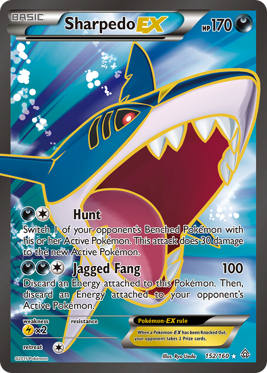 Sharpedo EX (152 Full Art) - 152 (Foil) Near Mint_Foil