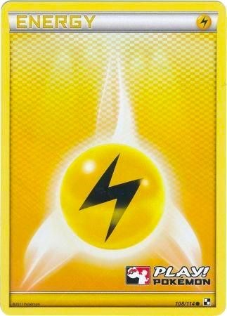 Lightning Energy - 108/114 (Play! Pokemon) - 108/114 (Holofoil) Lightly Played_Holofoil