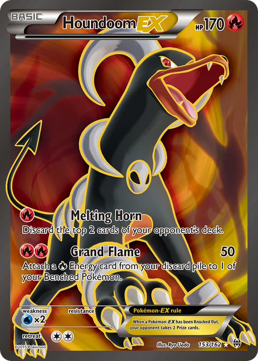 Houndoom EX (Full Art) - 153 (Foil) Near Mint_Foil