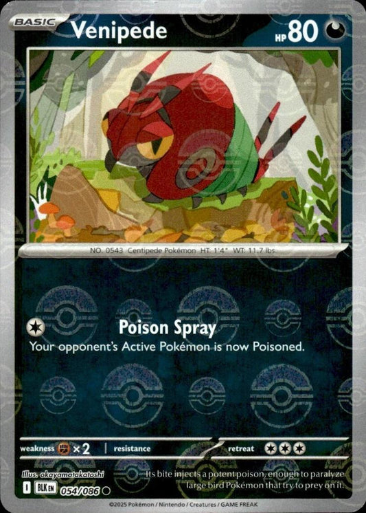 Venipede (Poke Ball Pattern) - 054/086 (Holo)