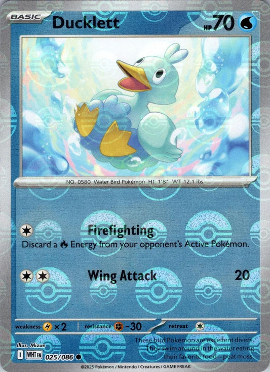 Ducklett (Poke Ball Pattern) - 025/086 (Holo)
