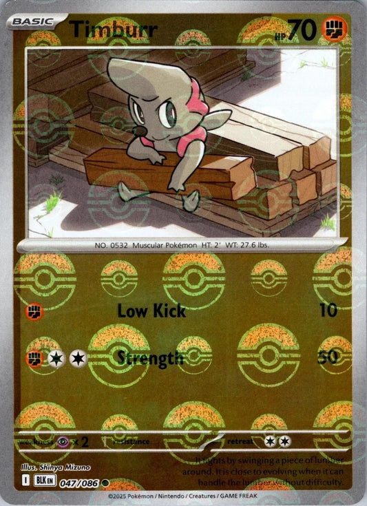 Timburr (Poke Ball Pattern) - 047/086 (Holo)