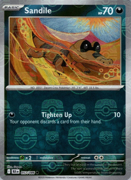 Sandile (Master Ball Pattern) - 057/086 (Holo)