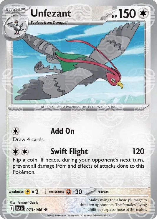 Unfezant (Master Ball Pattern) - 073/086 (Foil)