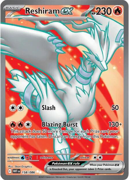 Reshiram ex - 158/086 (Foil)