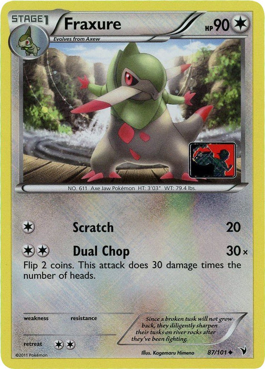 Fraxure - 87/101 (League Promo) - 087/101 (Reverse Holo)