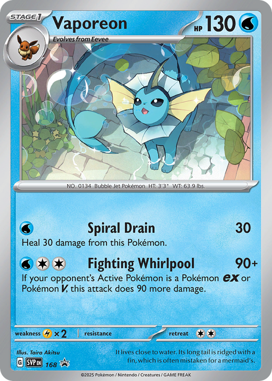 Vaporeon - 168 (Foil) Near Mint_Foil