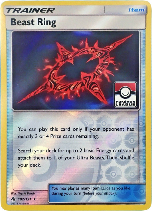 Beast Ring - 102/131 (Pokemon League) - 102/131 (Reverse Holofoil) Near Mint_Reverse Holofoil