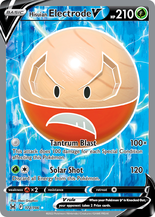 Hisuian Electrode V (Full Art) - 172/196 (Foil) Near Mint_Foil