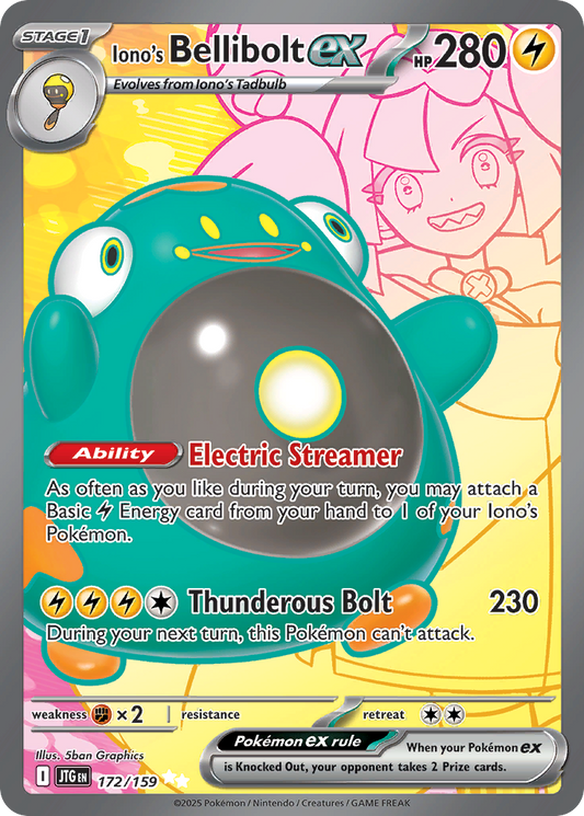 Iono's Bellibolt ex - 172/159 (Foil) Near Mint_Foil