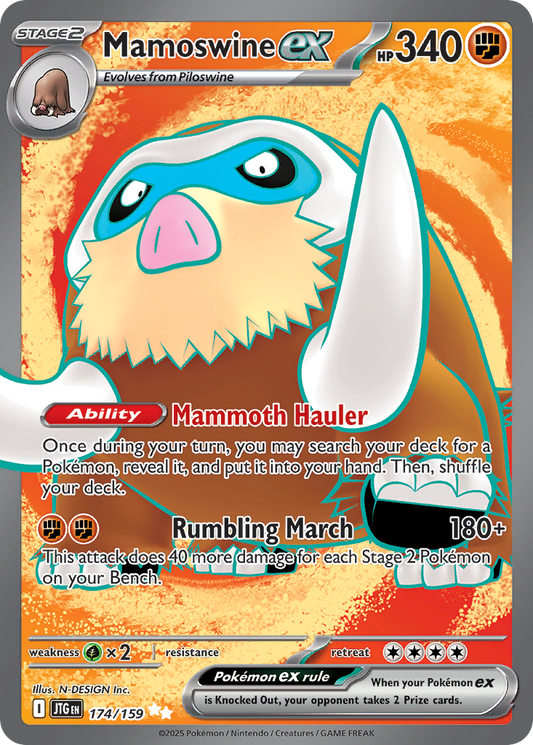 Mamoswine ex - 174/159 (Foil) Near Mint_Foil