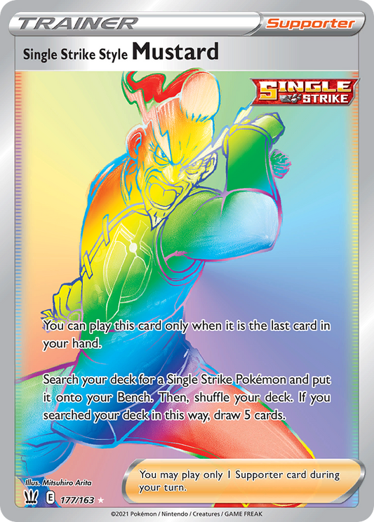 Single Strike Style Mustard (Secret) - 177/163 (Foil) Near Mint_Foil