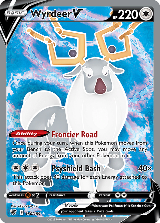 Wyrdeer V (Full Art) - 180/189 (Foil) Near Mint_Foil