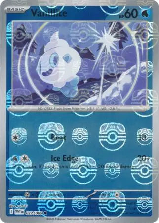 Vanillite (Poke Ball Pattern) - 027/086 (Holo)