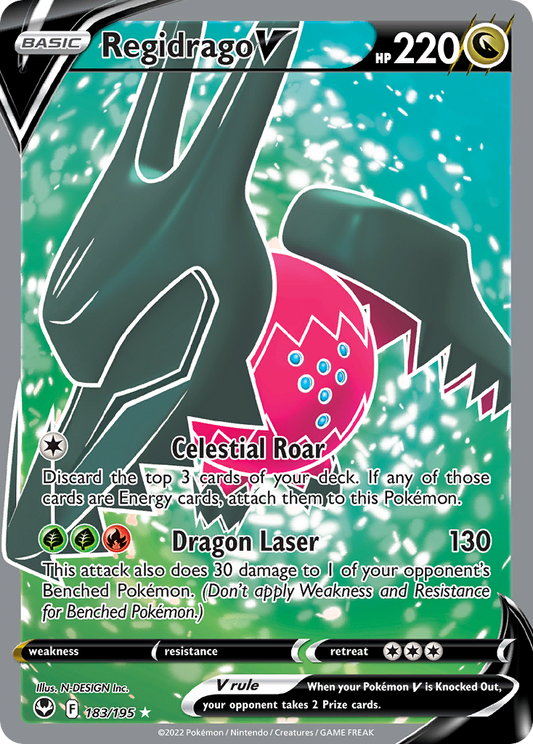 Regidrago V (Full Art) - 183/195 (Foil) Near Mint_Foil