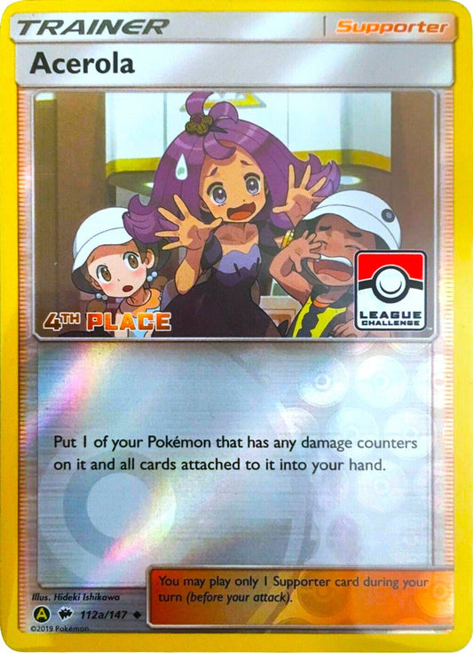 Acerola - 112a/147 (League Challenge) [4th Place] - 112a/147 (Reverse Holofoil) Near Mint_Reverse Holofoil