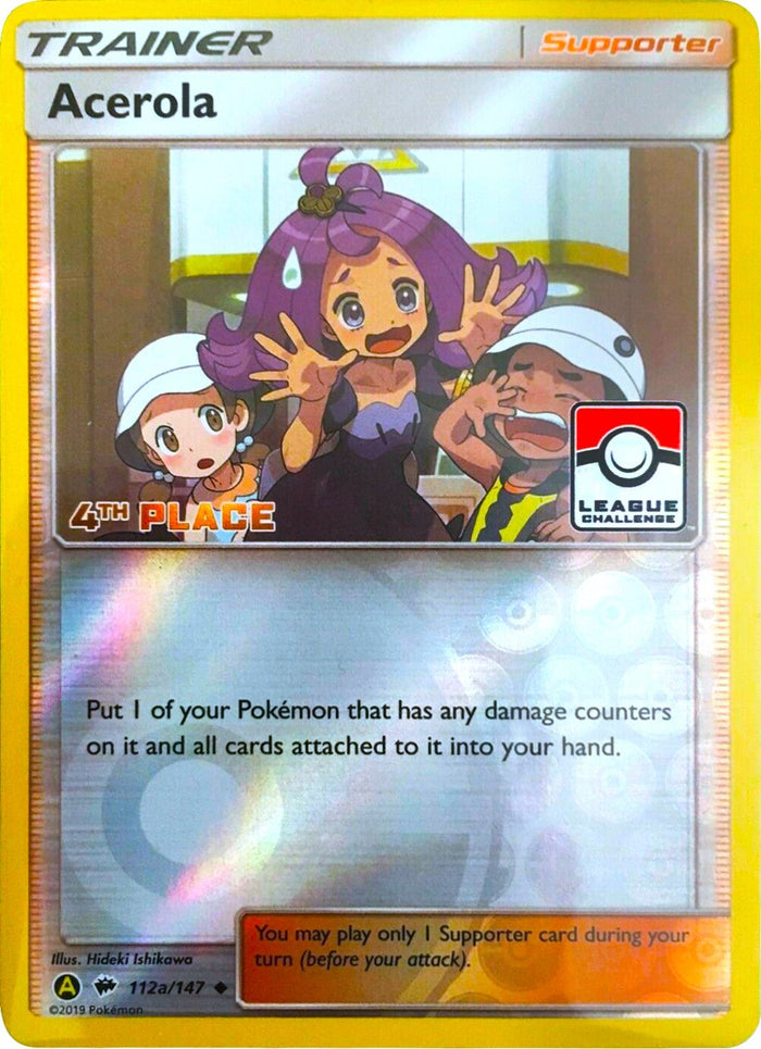 Acerola - 112a/147 (League Challenge) [4th Place] (Reverse Holo)