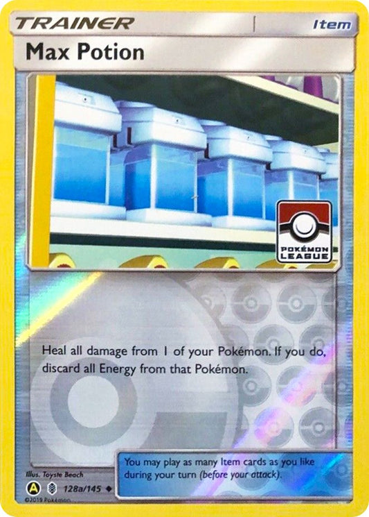 Max Potion - 128a/145 (Pokemon League) - 128a/145 (Reverse Holofoil) Near Mint_Reverse Holofoil